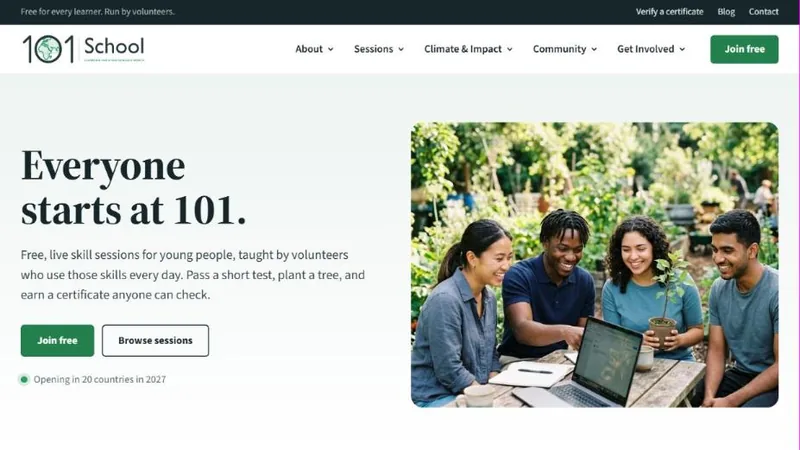 Home page of 101 School