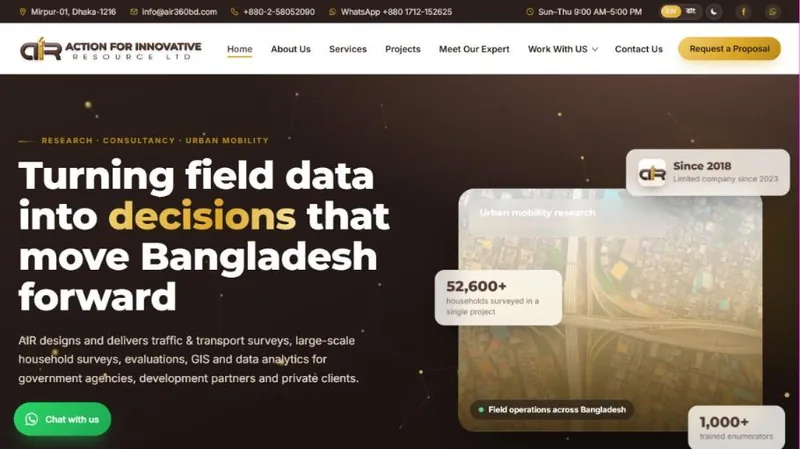 Home page of AIR — Action for Innovative Resource